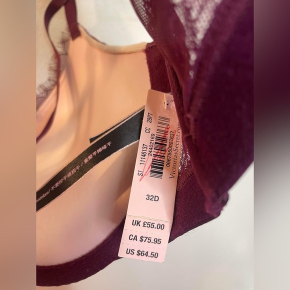 NWT Victoria’s Secret push-up bra, 32 D - Picture 7 of 10